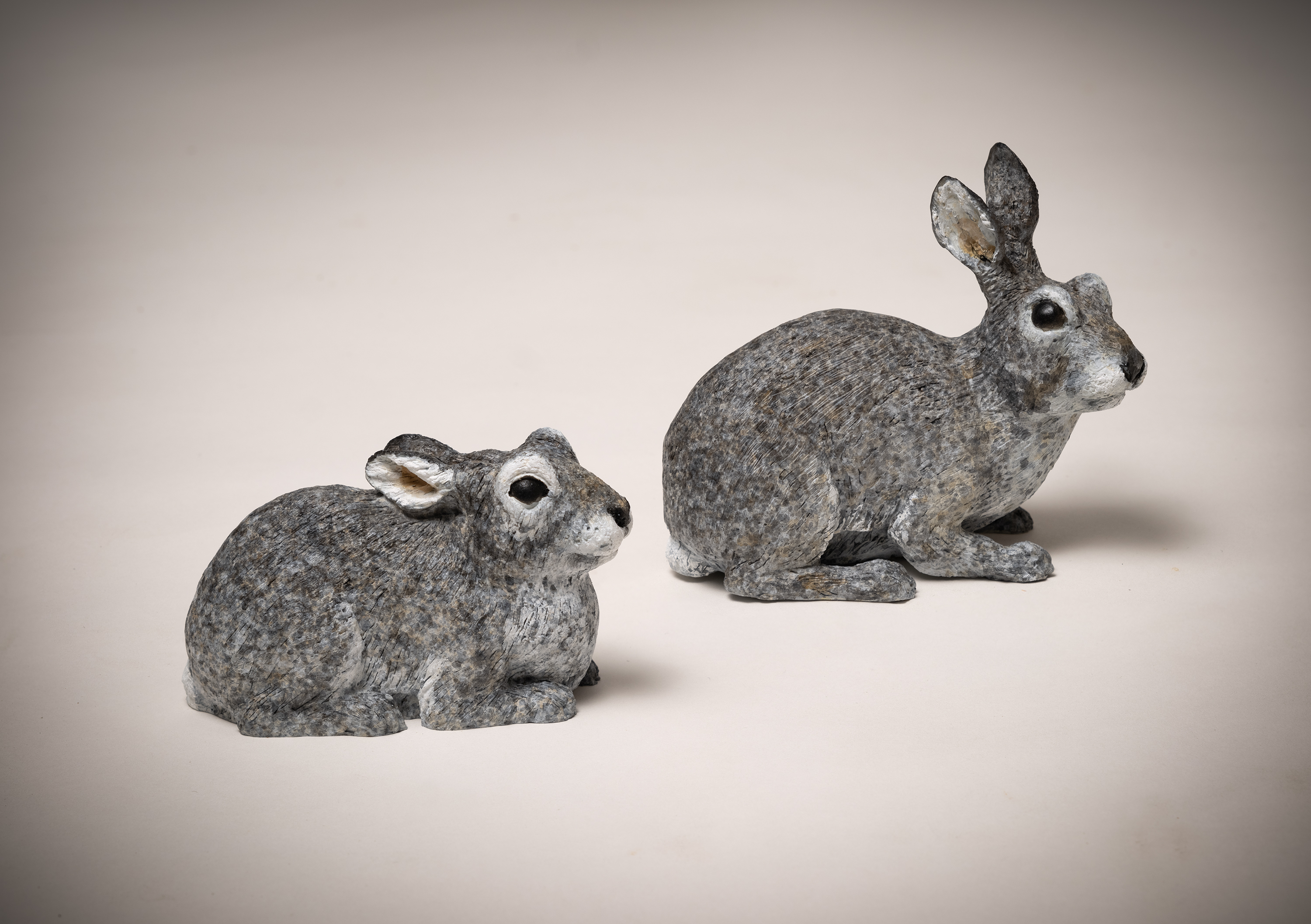 Cottontail Surprise - 4x2x3” each x2 - $1,150 per set | Open edition 